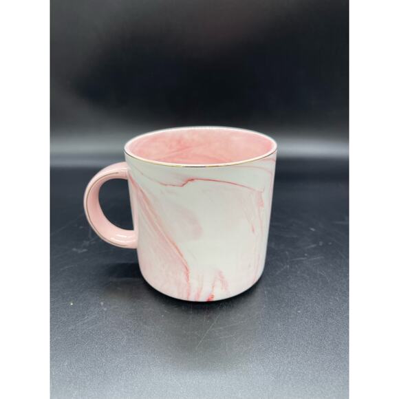 Boss Lady Pink Marble Swirl Design Coffee Mug Cup - Picture 2 of 7